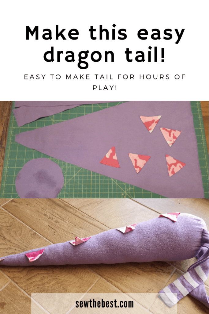 make this easy dragon tail, stuffed toys for kids, pretend dragon tail