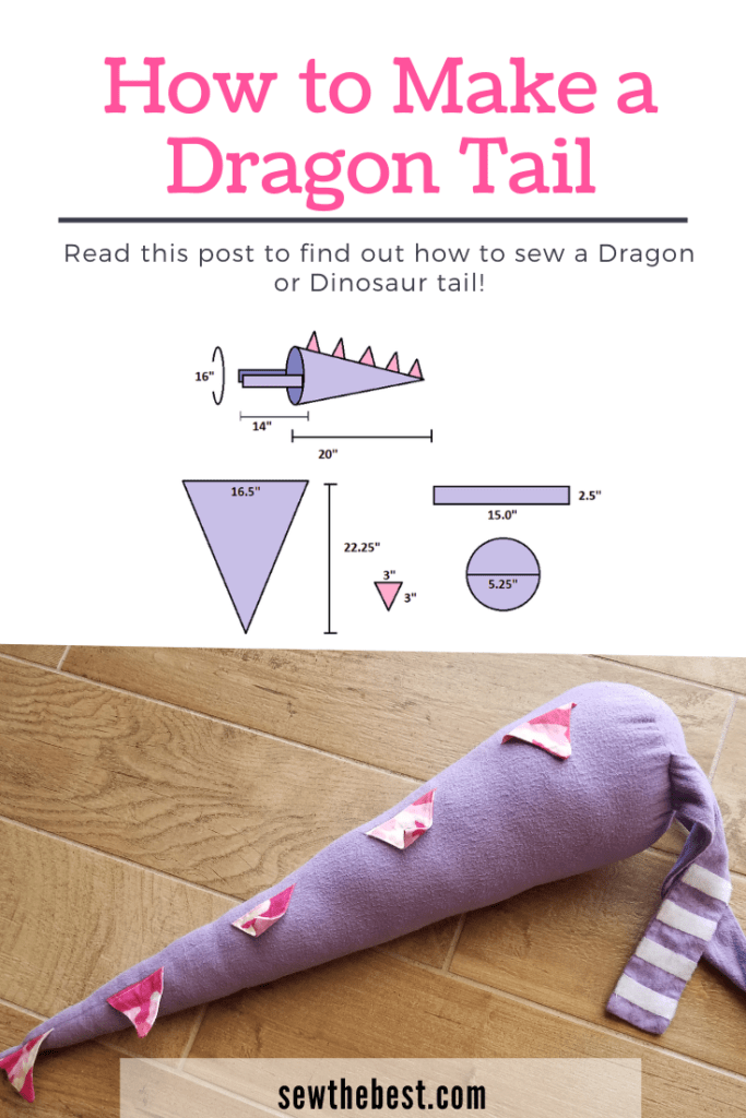 How to make a dragon tail - toy sewing patterns