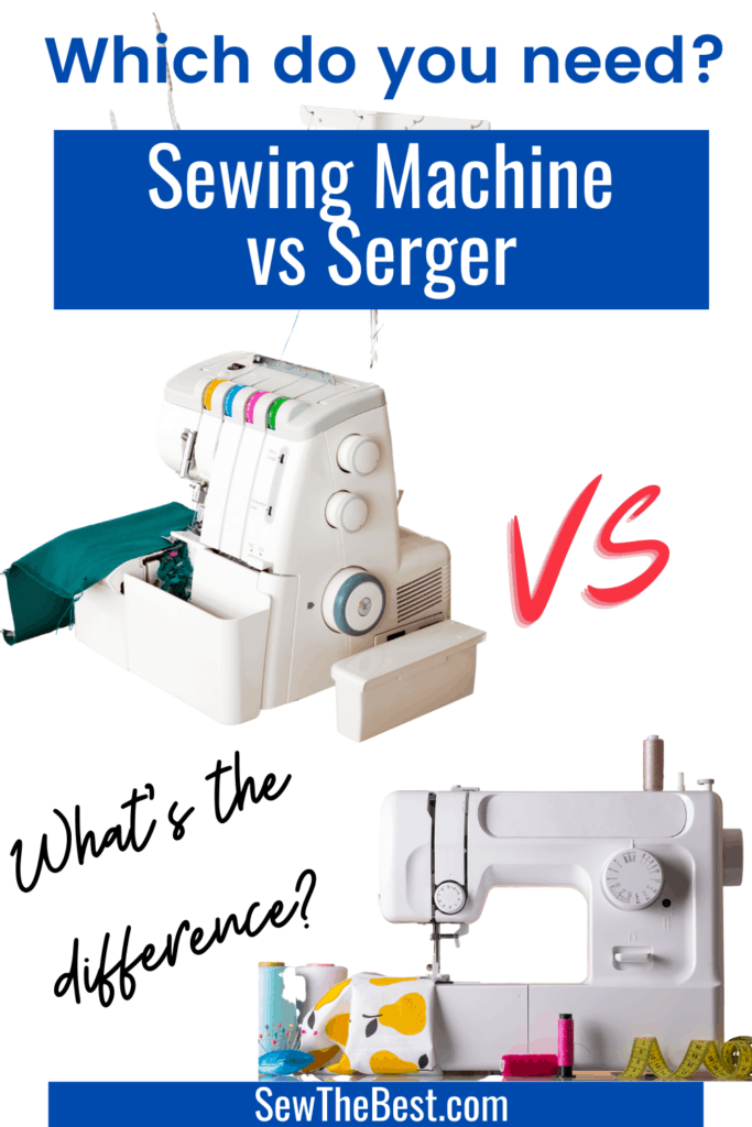 Which do you need? Sewing Machine vs Serger. What's the difference? Serger vs Sewing Machine What's a serger? Difference between sewing machine and serger #AD #Sewing